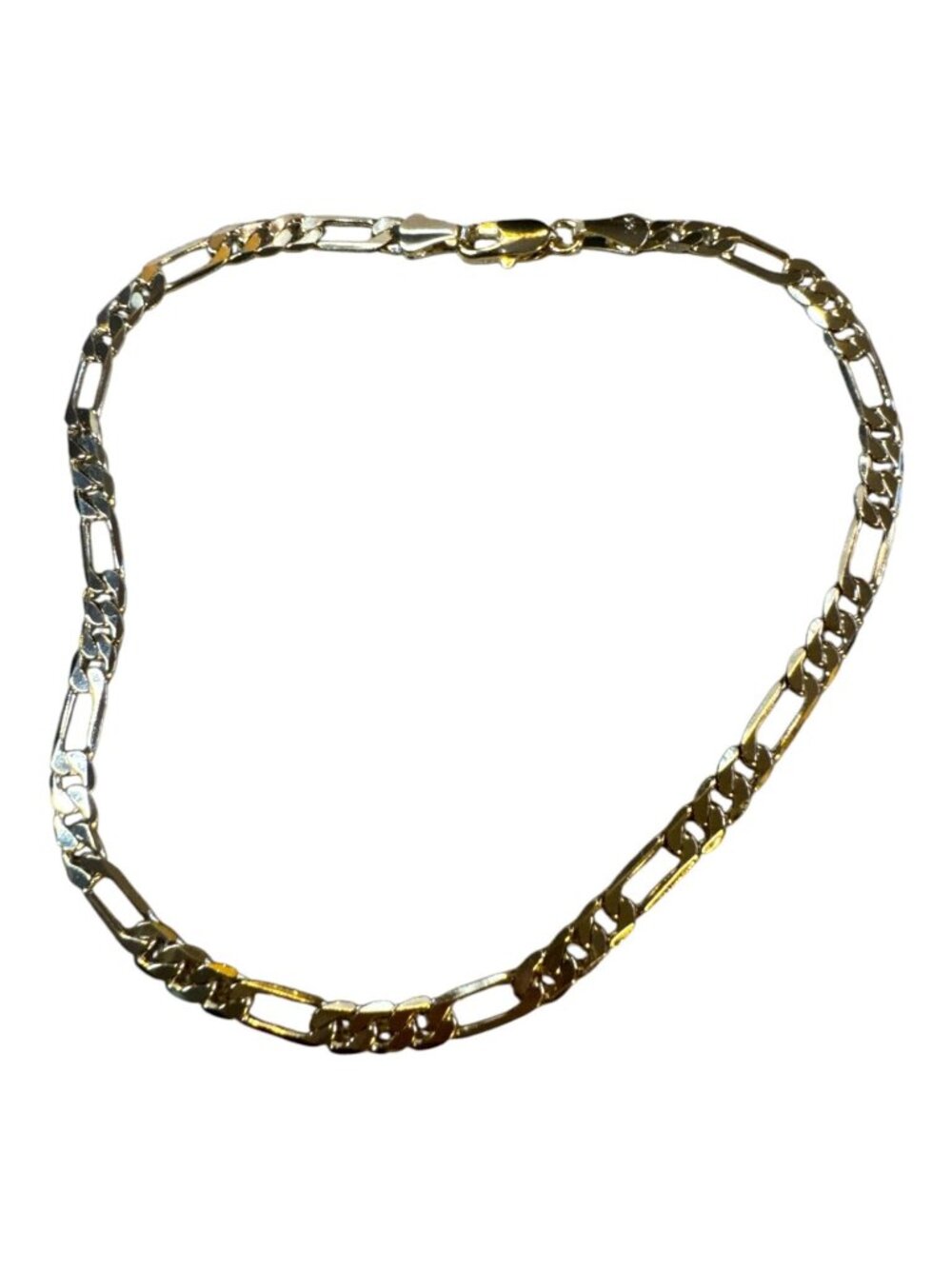 14K Gold Figaro Chain Anklet 9 Inches Elegant & Durable Design For Women